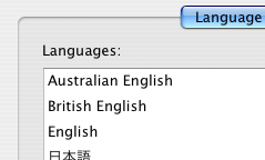 International Language Preferences