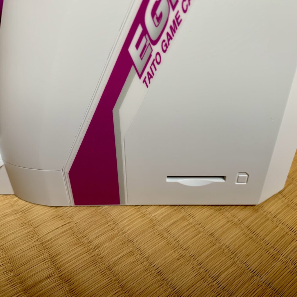 Close up of the SD card slot