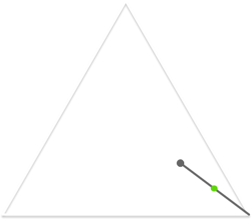 Choose a random vertex and plot halfway point