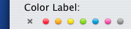 Color choices in the Finder