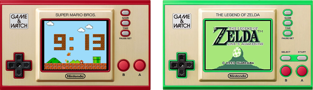 2020 and 2021 Game & Watch Models