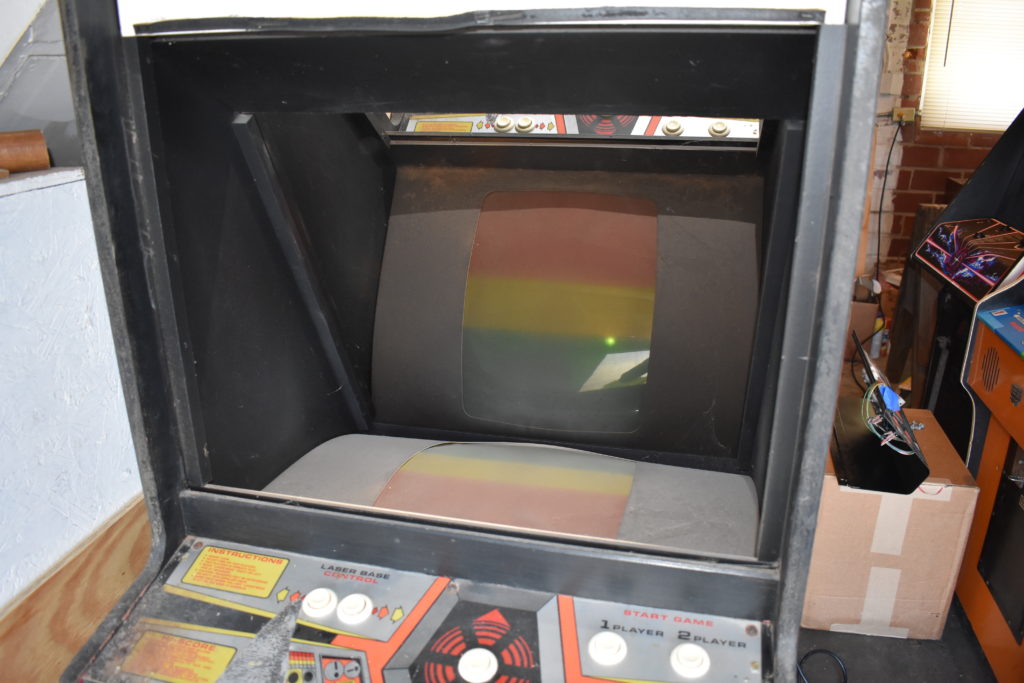 Overlay on an actual Space Invaders Deluxe machine