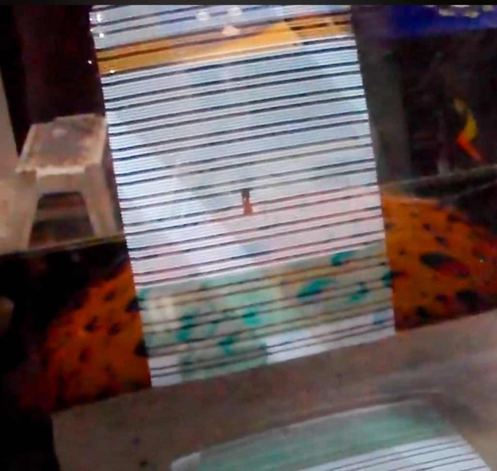 Overlay on an original Space Invader machine