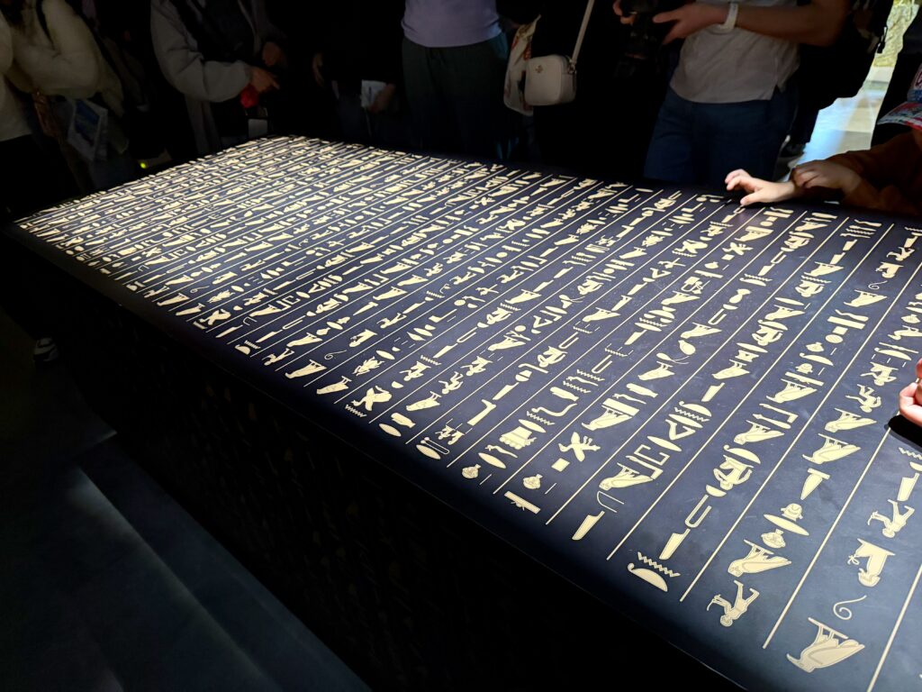 Hieroglyphics in Egypt's pavilion