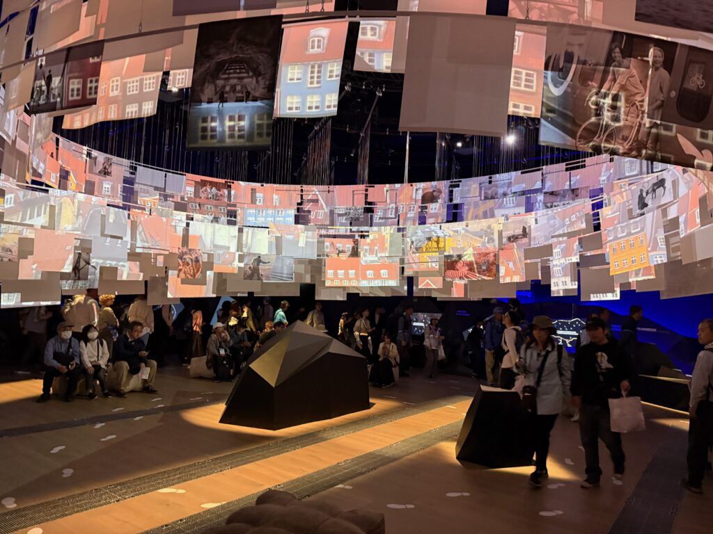 Inside the Nordic Circle pavilion