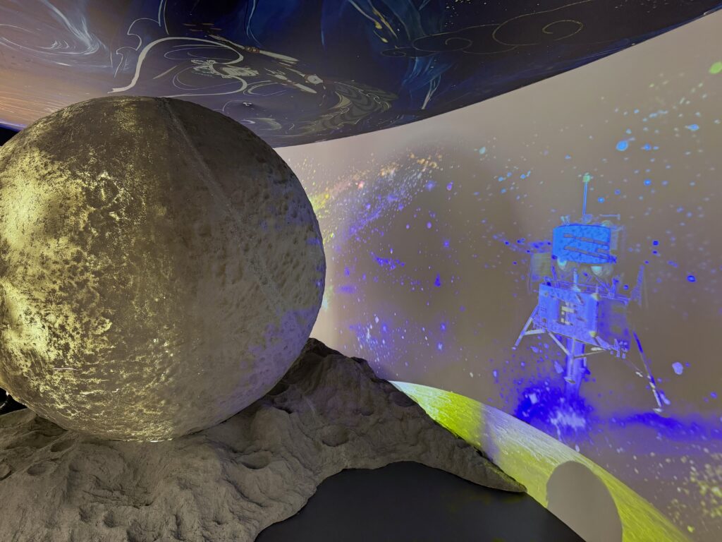 China's moon landing display