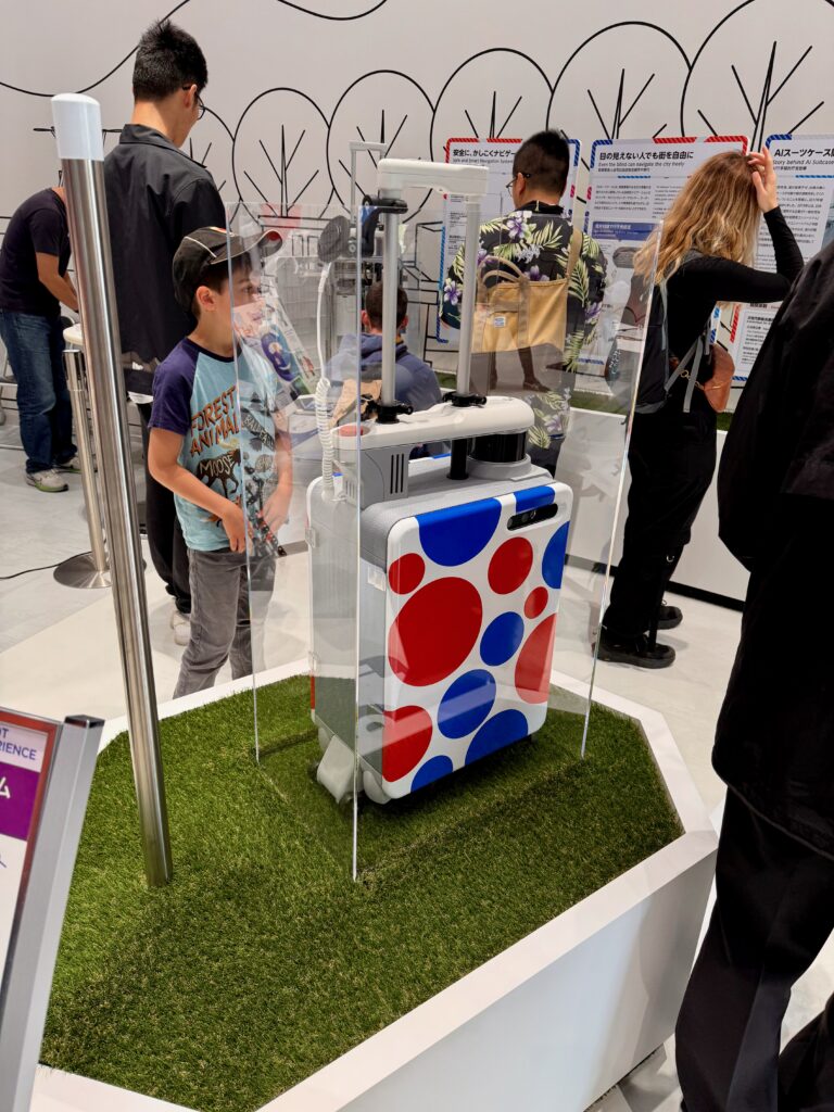 Unfortunately no demonstration of the AI Suitcase