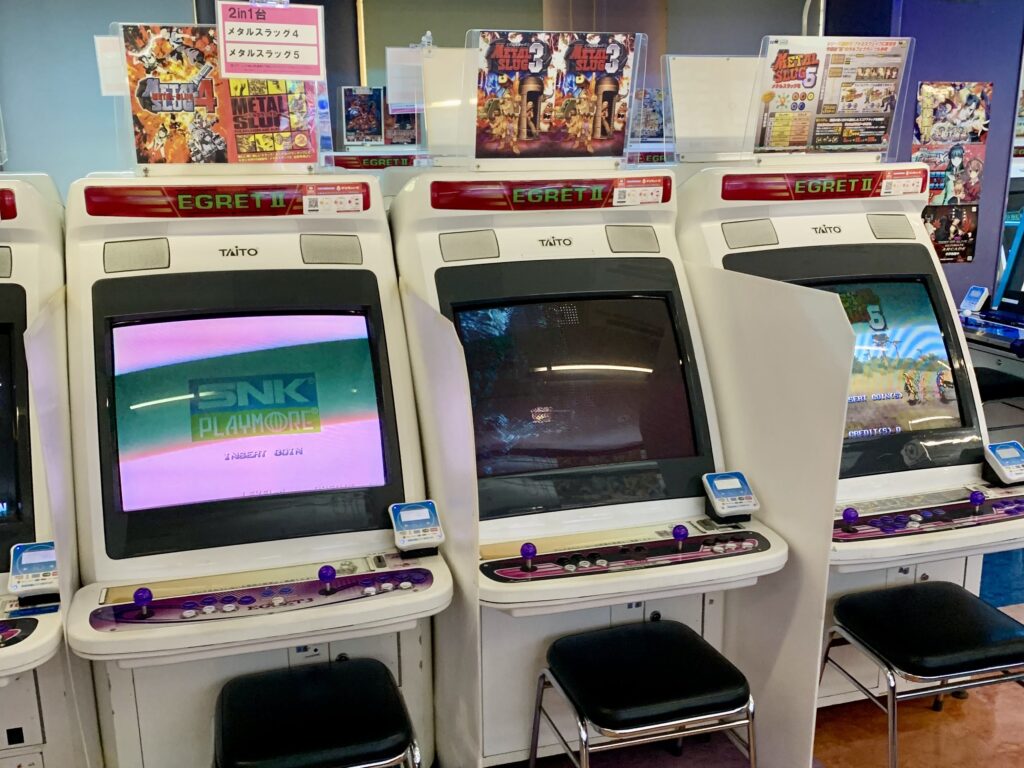 Egret II arcade cabinets in Japan