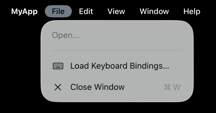 Adding a menu item to a document-based app