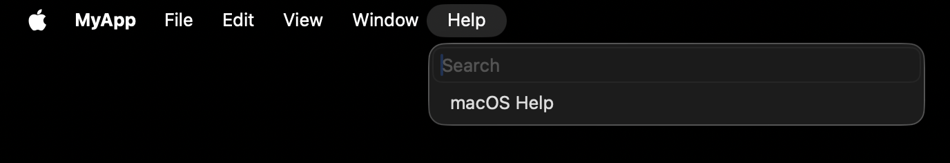 Generic macOS Help in a Designed for iPad Mac app