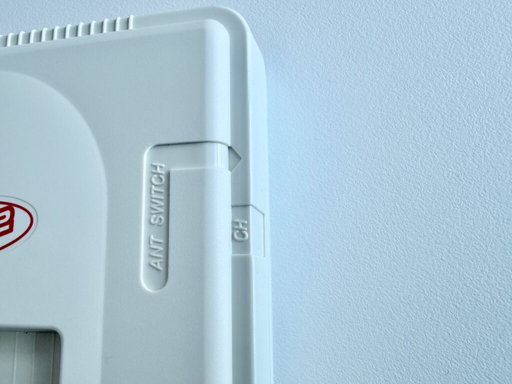 Right side of console