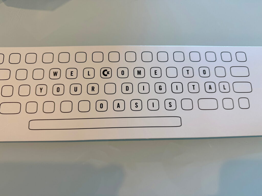 The keyboard support and message