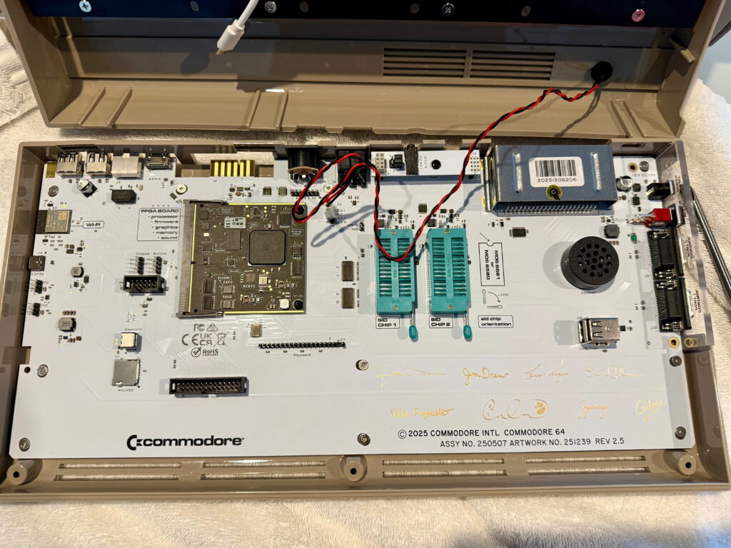 Inside the case. it is beautiful inside and out.