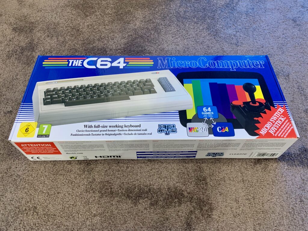 The front of THEC64 Maxi box